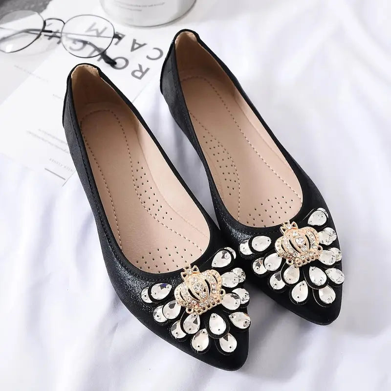 Ballerines à Strass Vivienne — Ballerines Sandalo, vue 1