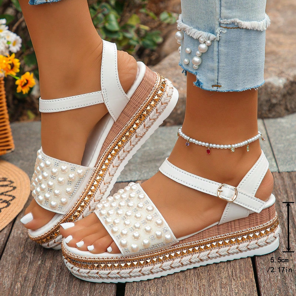 Compensées Pearl Luxe™ — Chaussures Compensées Sandalo, vue 2