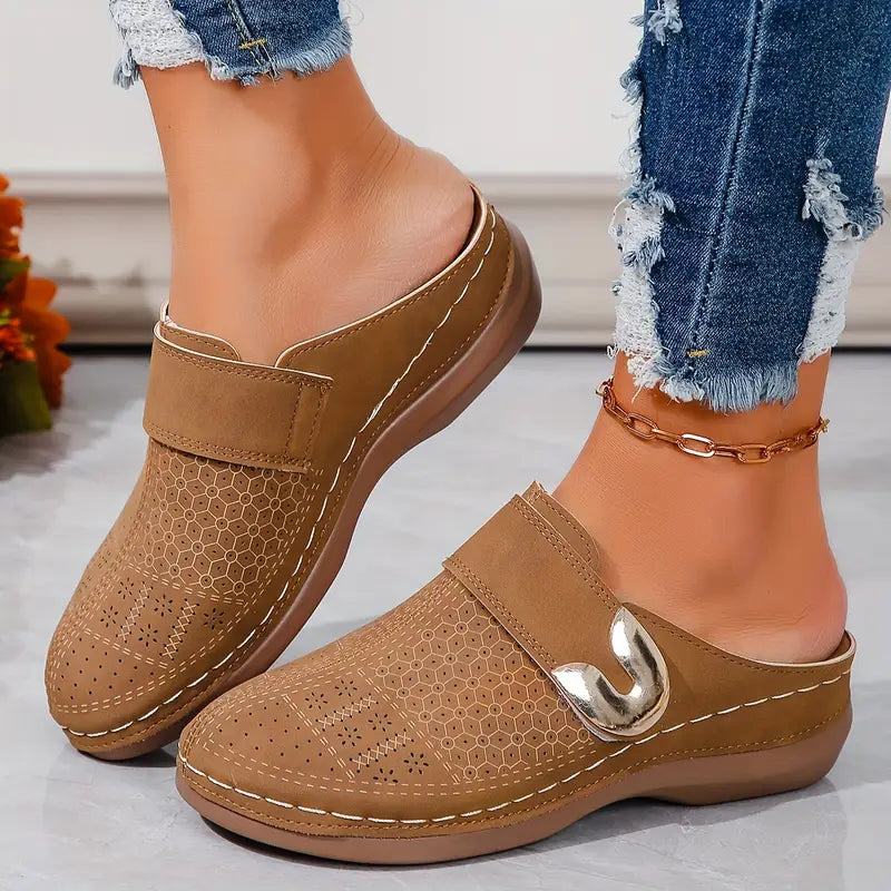 Mules Confort à Boucle Dorée — Mules Sandalo, vue 1