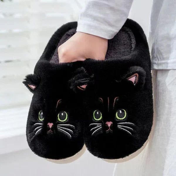 Chaussons Cloud Duveteux Chat — Chaussons Sandalo, vue 1