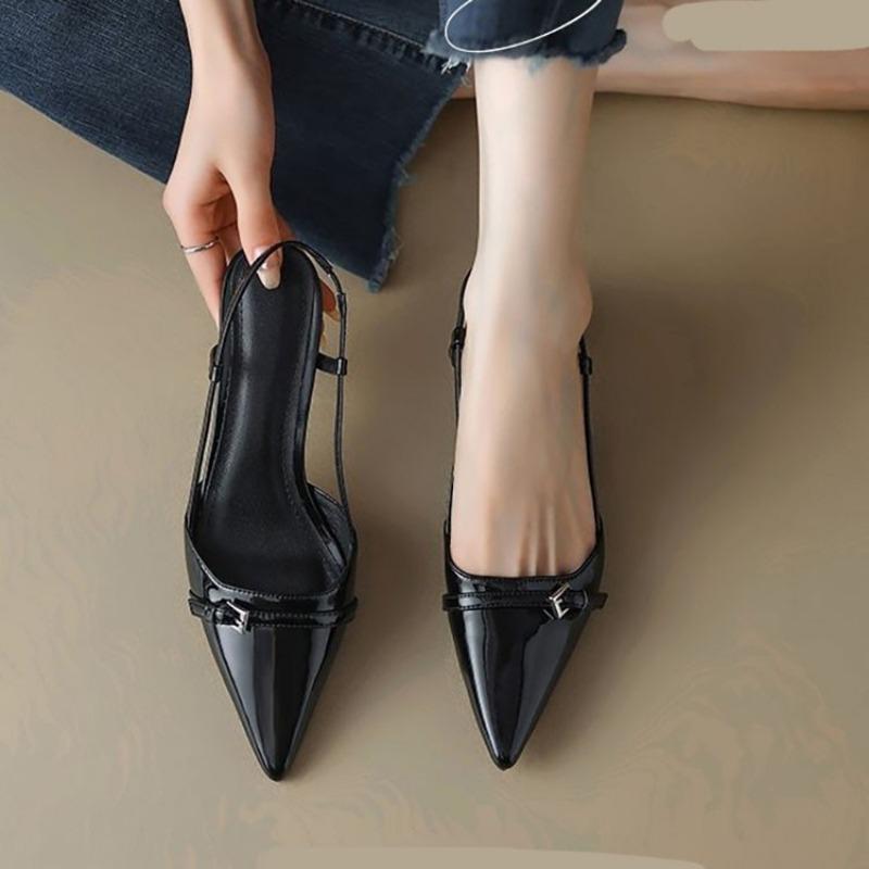 Escarpin Slingback Verni — Escarpins Sandalo, vue 2