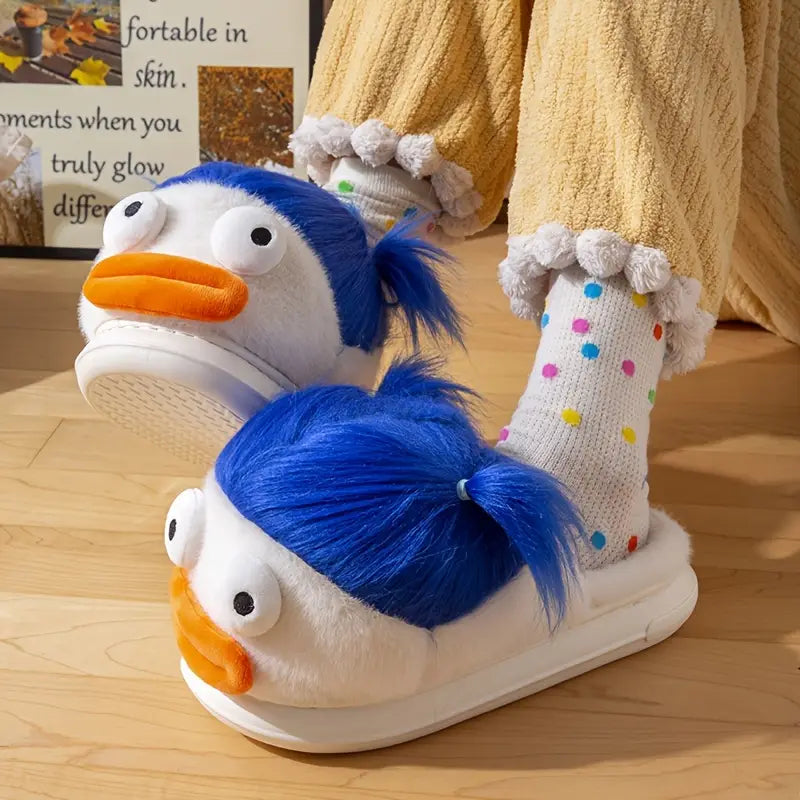 Chaussons d'Hiver Duveteux Fun — Chaussons Sandalo, vue 2