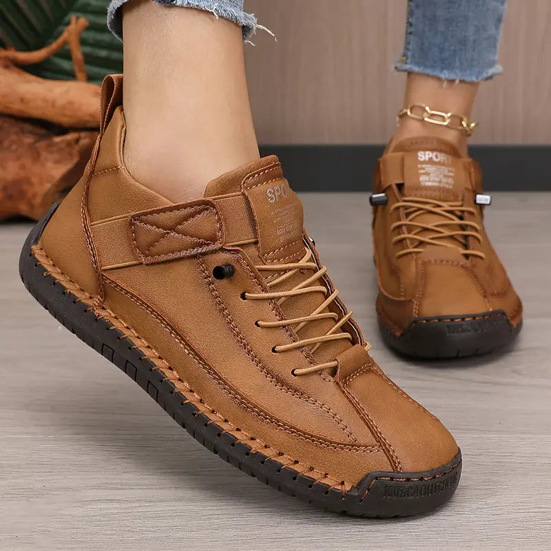 Chaussures Casual Confort en Cuir™ — Chaussures à Bout Large Sandalo, vue 1