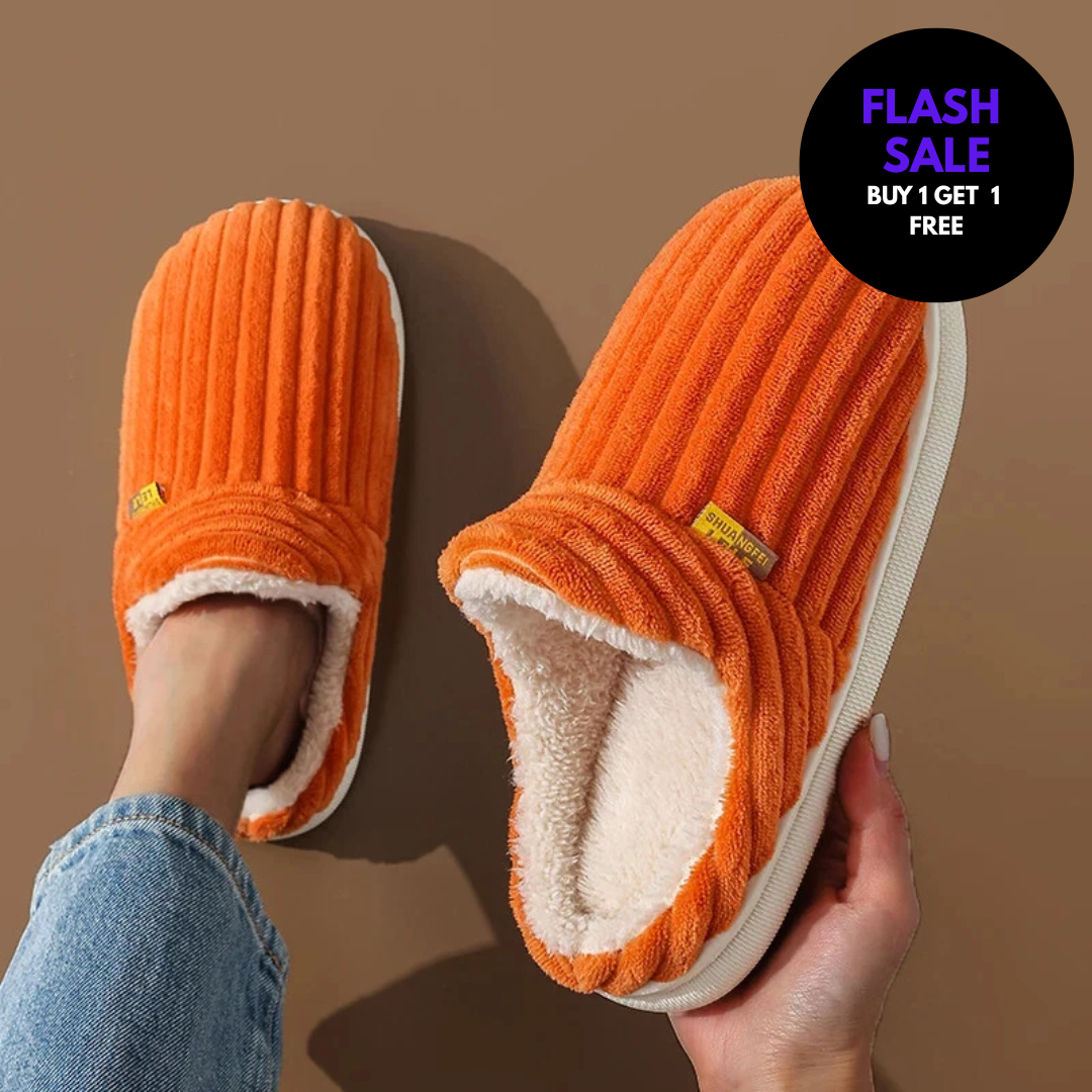 Chaussons Plats en Peluche Douillets™ (1 Acheté = 1 Offert) — Chaussons Sandalo, vue 1