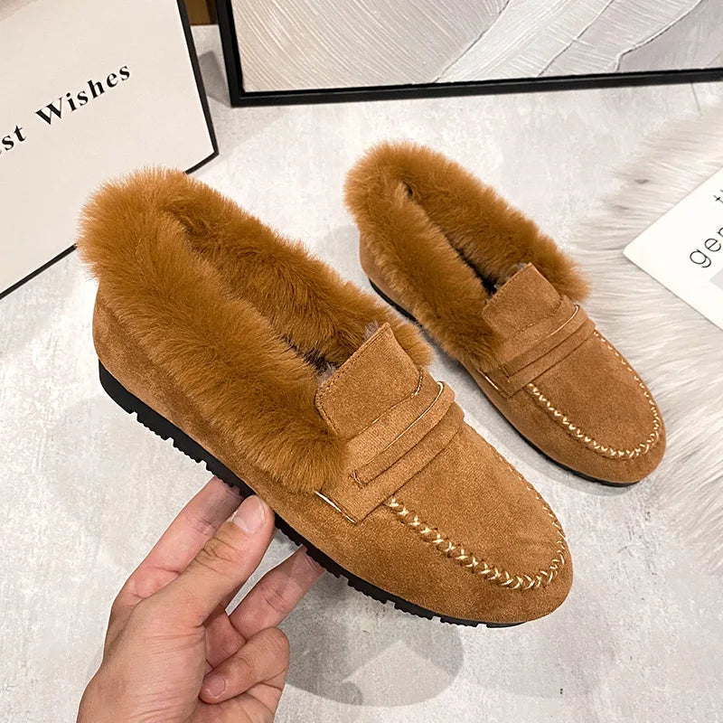 Mocassins Fur Haven™ — Chaussures à Bout Large Sandalo, vue 1
