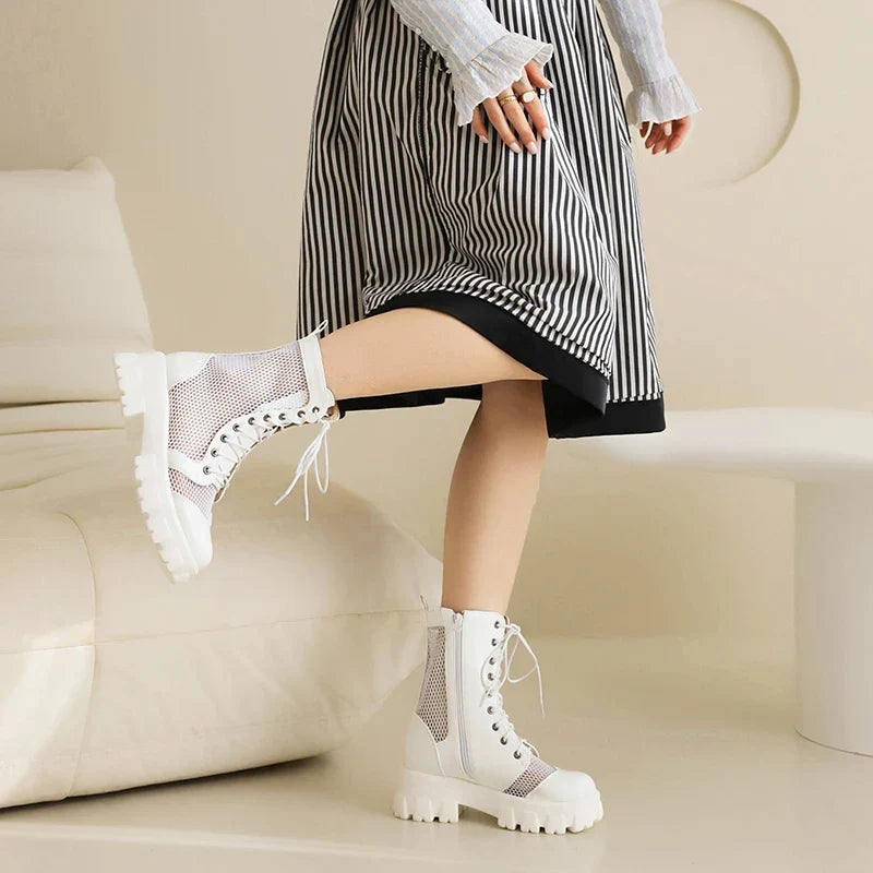 Bottes Combat en Mesh™ — Chaussures Casual Femme Sandalo, vue 2