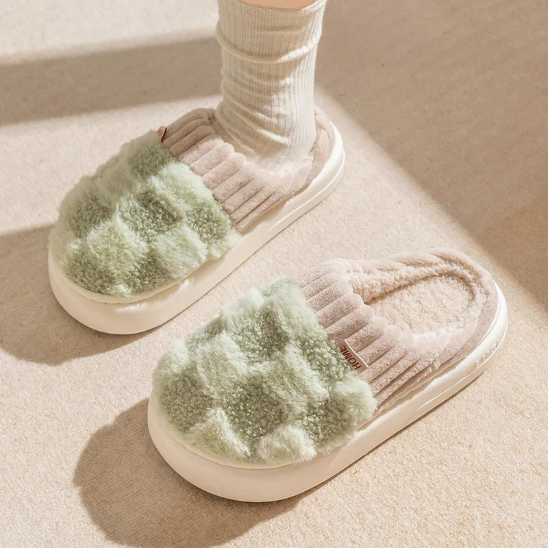Mules Cloud Duveteuses à Carreaux — Mules Sandalo, vue 2