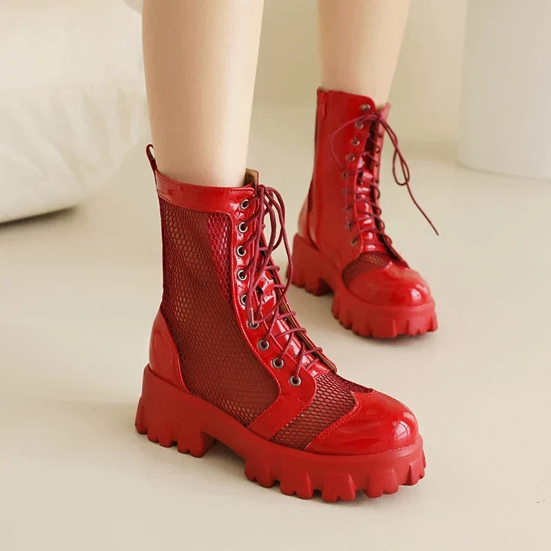 Bottes Combat en Mesh™ — Chaussures Casual Femme Sandalo, vue 1