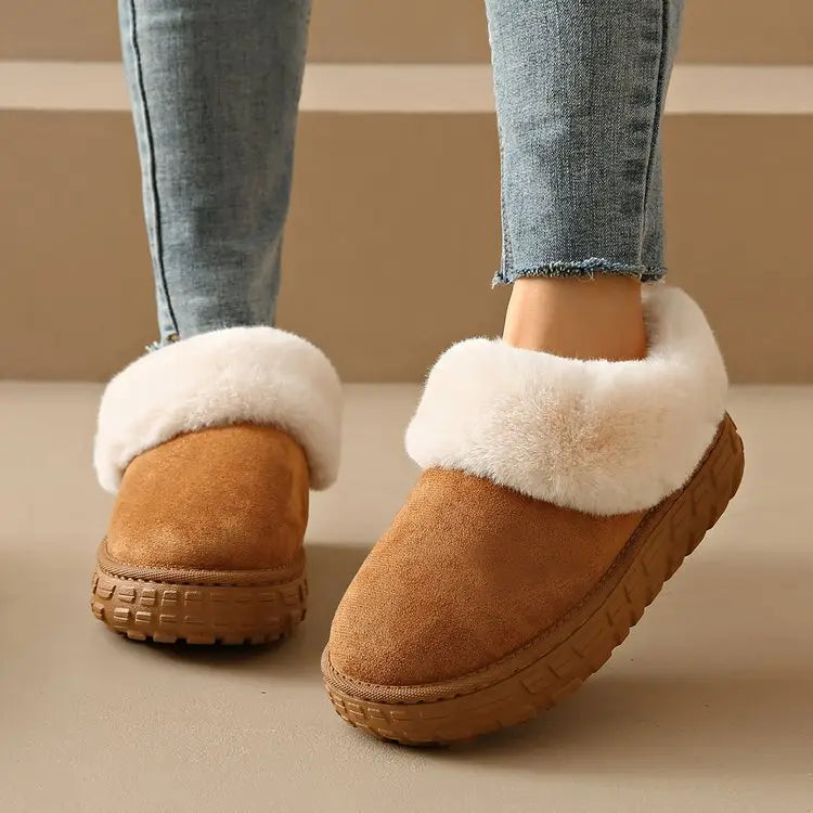 Chaussons en Daim Doublés Fourrure — Chaussons Sandalo, vue 2