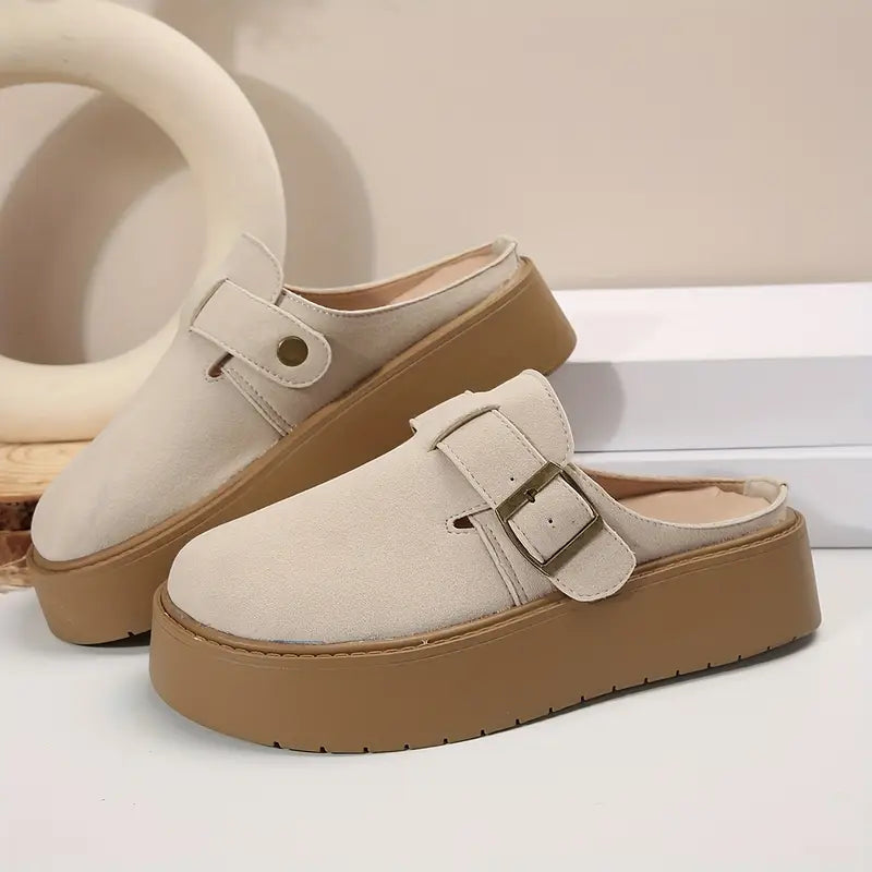 Demi-Chaussons Rétro à Semelle Épaisse — Chaussons Sandalo, vue 2
