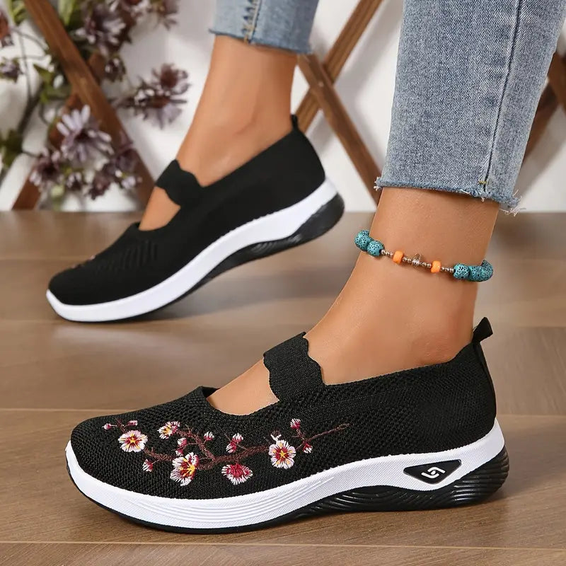 Chaussures Fleuries en Maille au Quotidien — Chaussures Sandalo, vue 2
