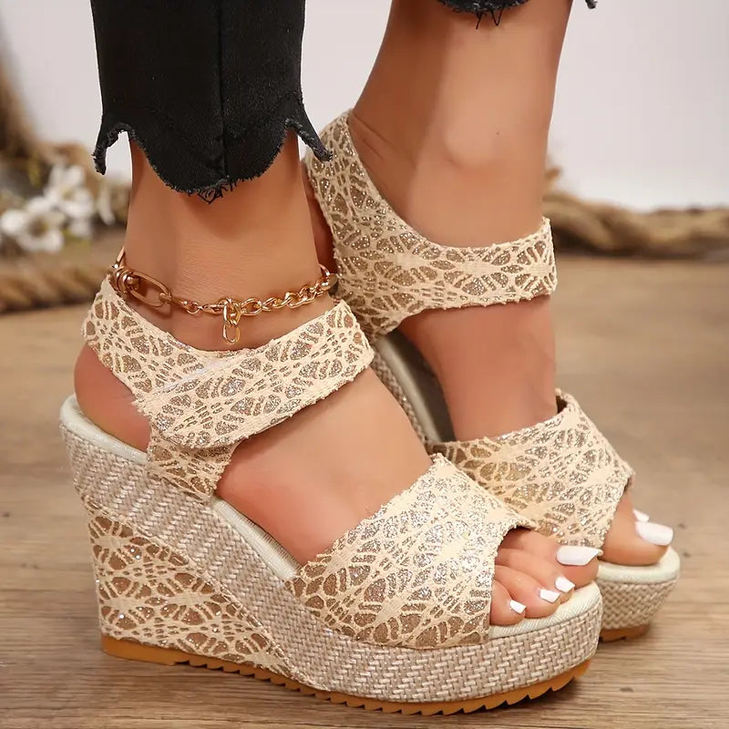 Espadrille Compensée Queen — Espadrilles Sandalo, vue 1