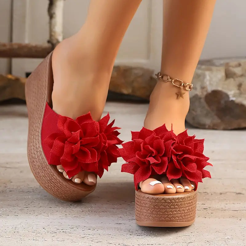 Sandales Compensées Floral Bliss — Sandales Sandalo, vue 1