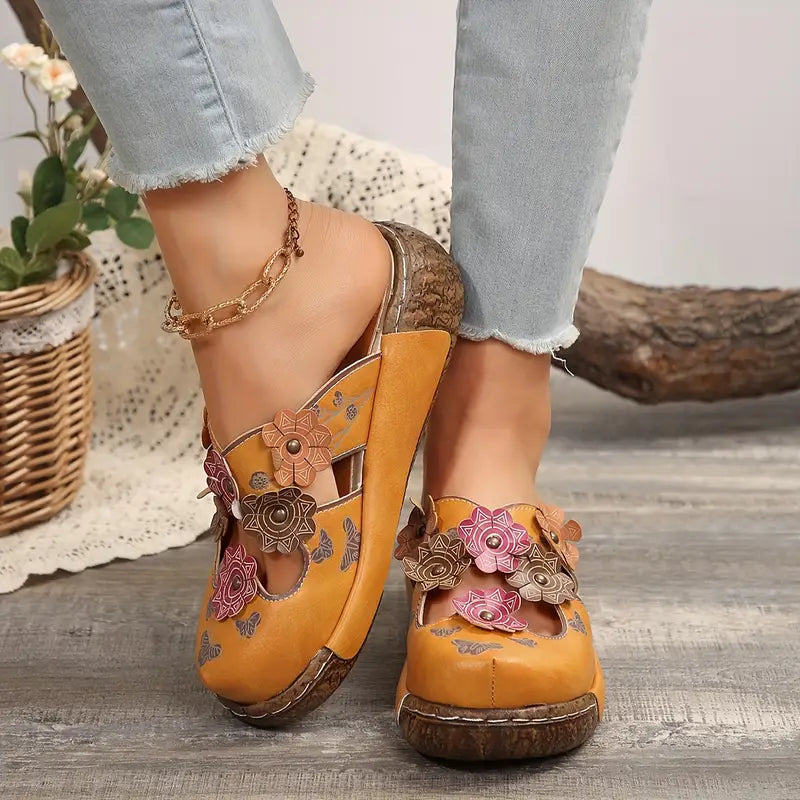 Compensées à Enfiler Flora — Chaussures Compensées Sandalo, vue 1