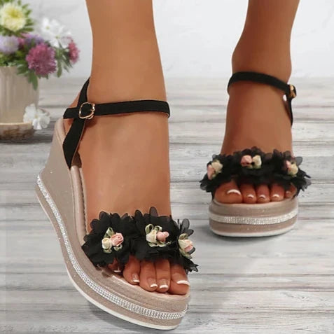 Compensées Blossom Odette — Chaussures Compensées Sandalo, vue 2